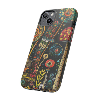 Retro 1960s Psychedelic Flowers Phone Case