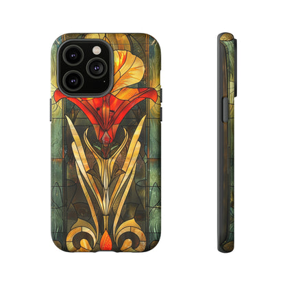 Art Deco Stained Glass floral Phone Case