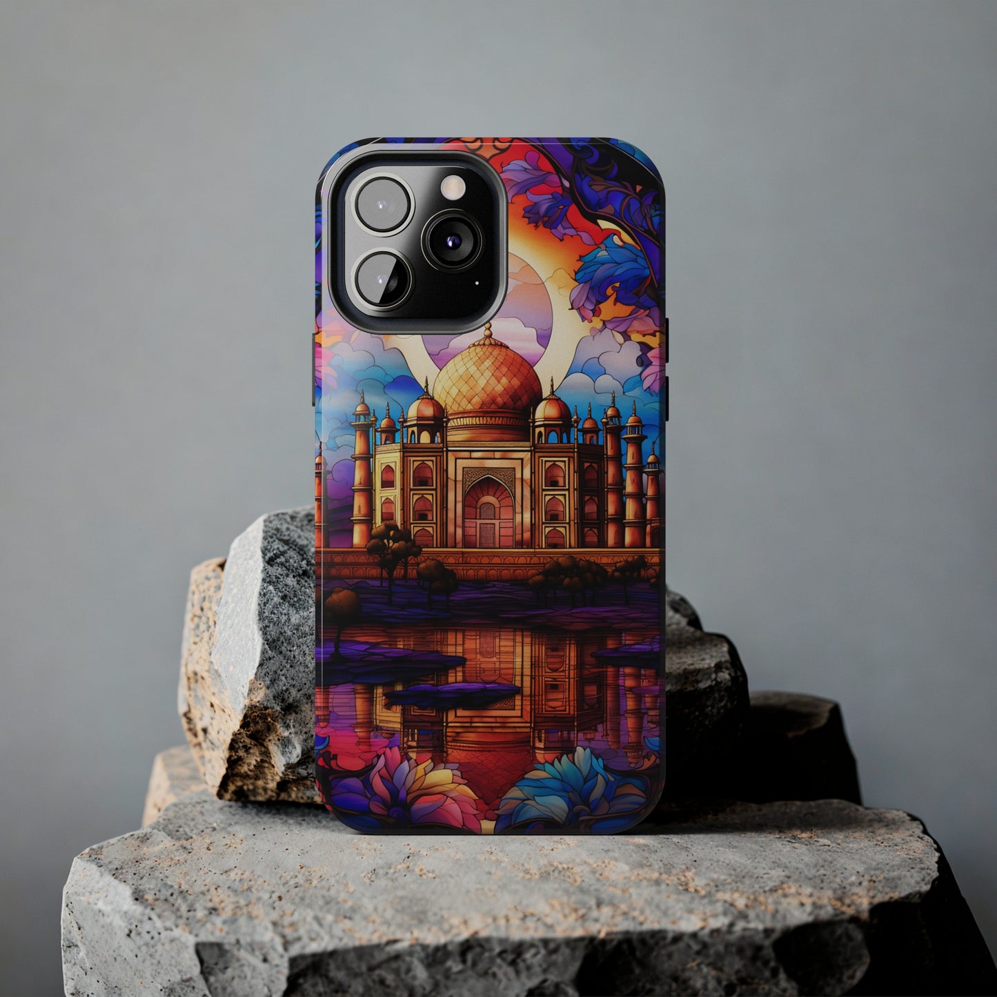 Taj Mahal Silhouette iPhone Case | Royal Elegance for Models 11 through 14 Pro Max