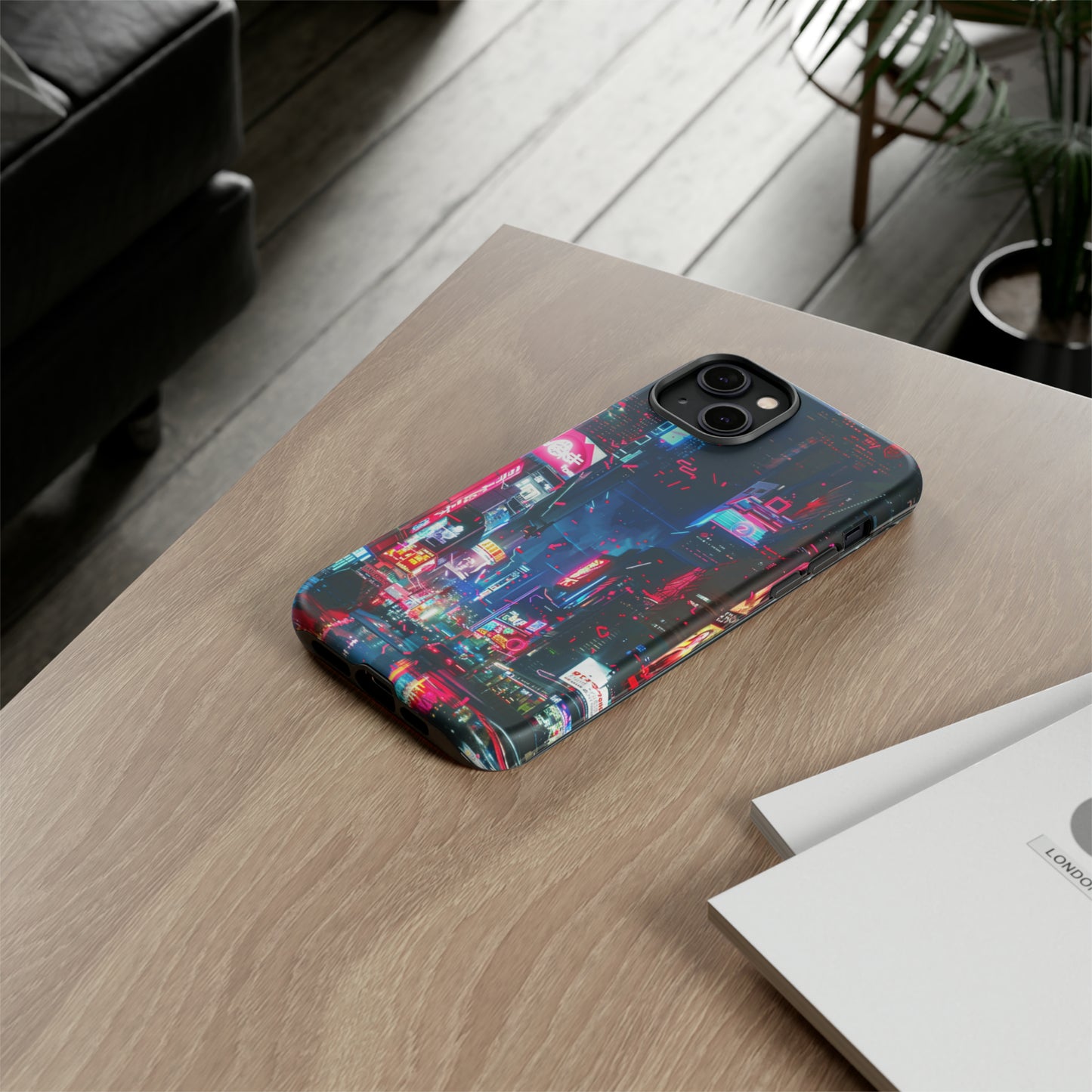 Cyberpunk Tokyo Cityscape Phone Case