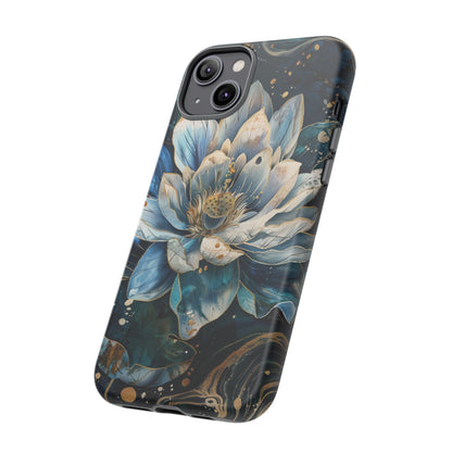 Zen Stained Glass Lotus Floral Design Phone Case