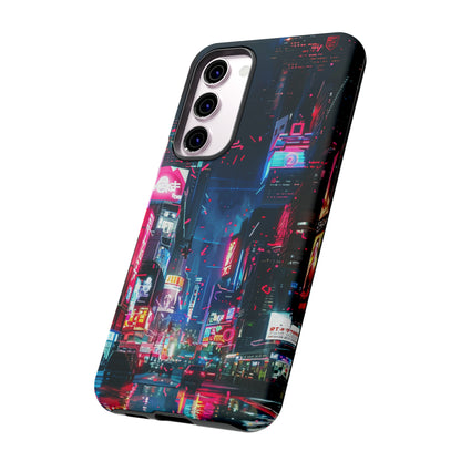 Cyberpunk Tokyo Cityscape Phone Case