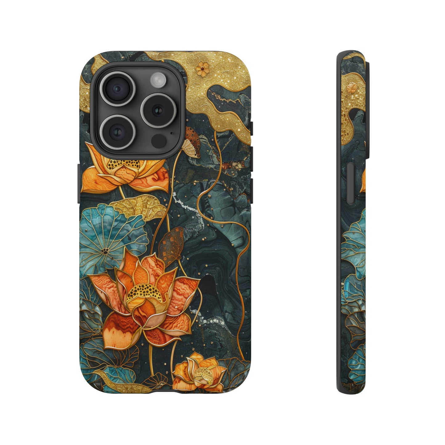 Chiyogami Floral Scroll Work Phone Case