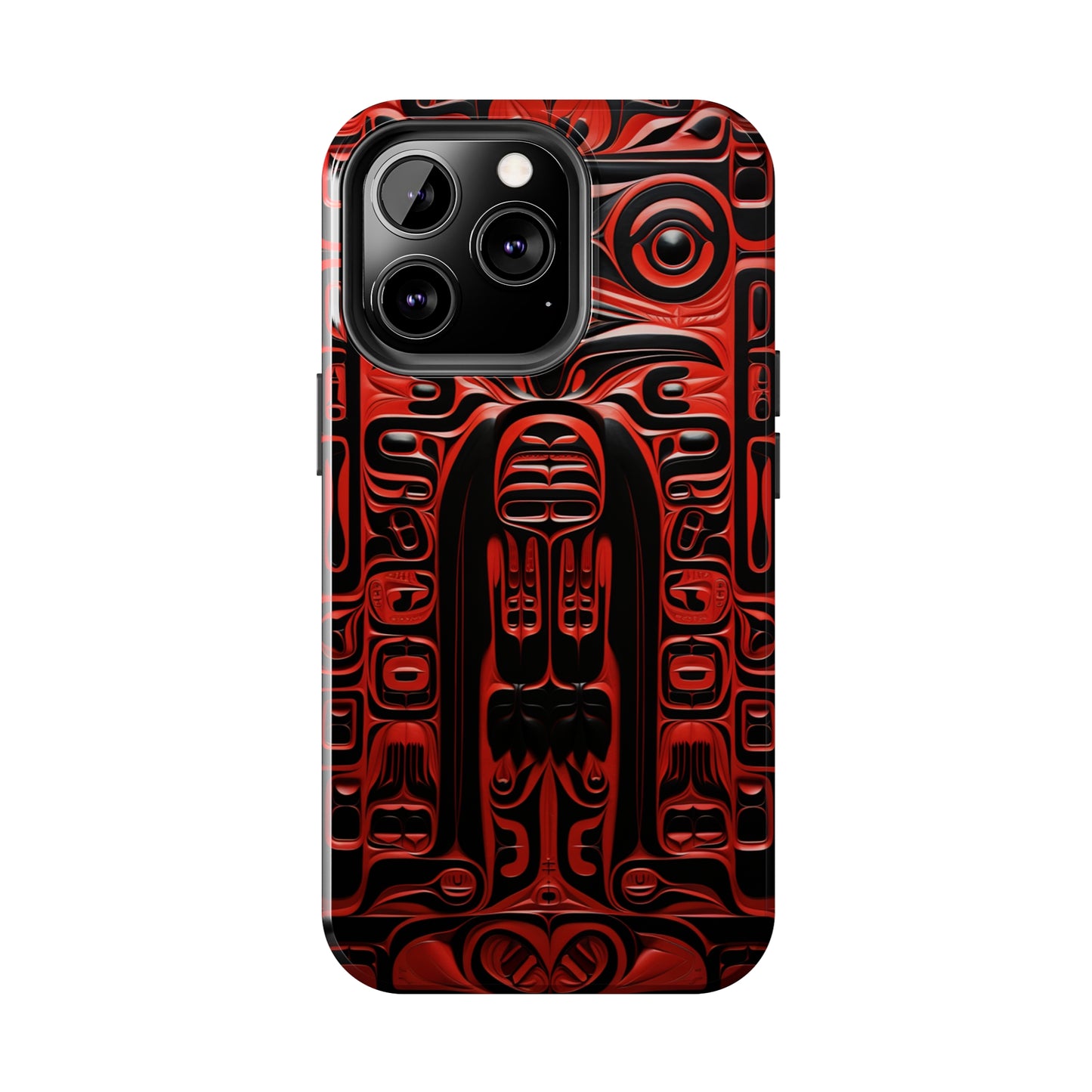 Raven Totems: Northwest Native American Carving | Heritage iPhone Case