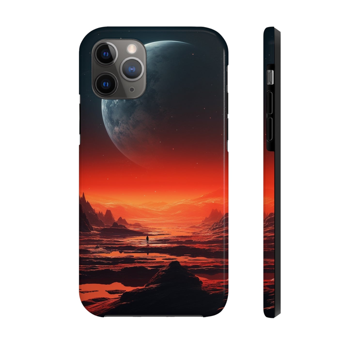 Space Alien Planets Tough iPhone Case | Explore Extraterrestrial Worlds with Futuristic Design and Reliable Protection