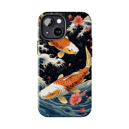 Graceful Flow: Koi Fish Inspired | Japanese Art Masterpiece iPhone Case