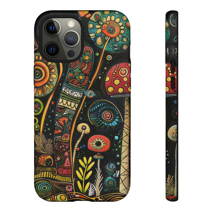 Retro 1960s Psychedelic Flowers Phone Case