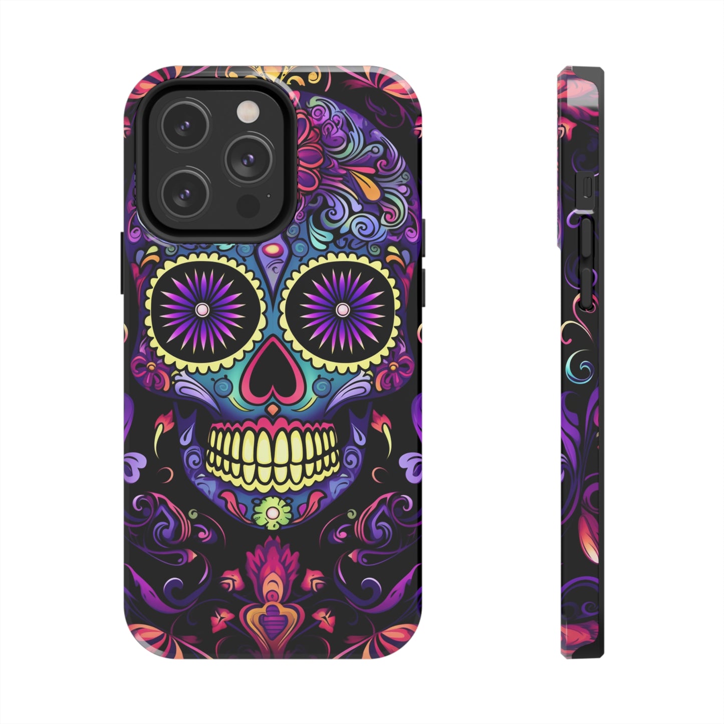 Sugar Skull iPhone Case | Dia de los Muertos Tough Case for iPhone 11, 12, 13