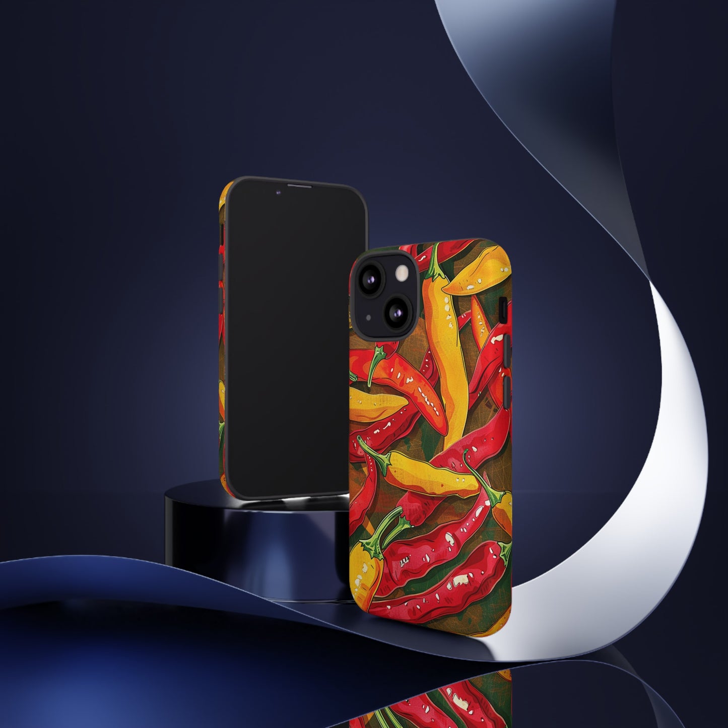 Yellow and Red Chili Peppers Phone Case