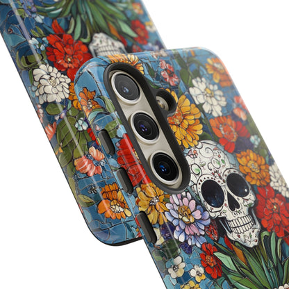 Mexican Talavera Day of The Dead Tile Phone Case