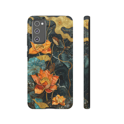 Chiyogami Floral Scroll Work Phone Case