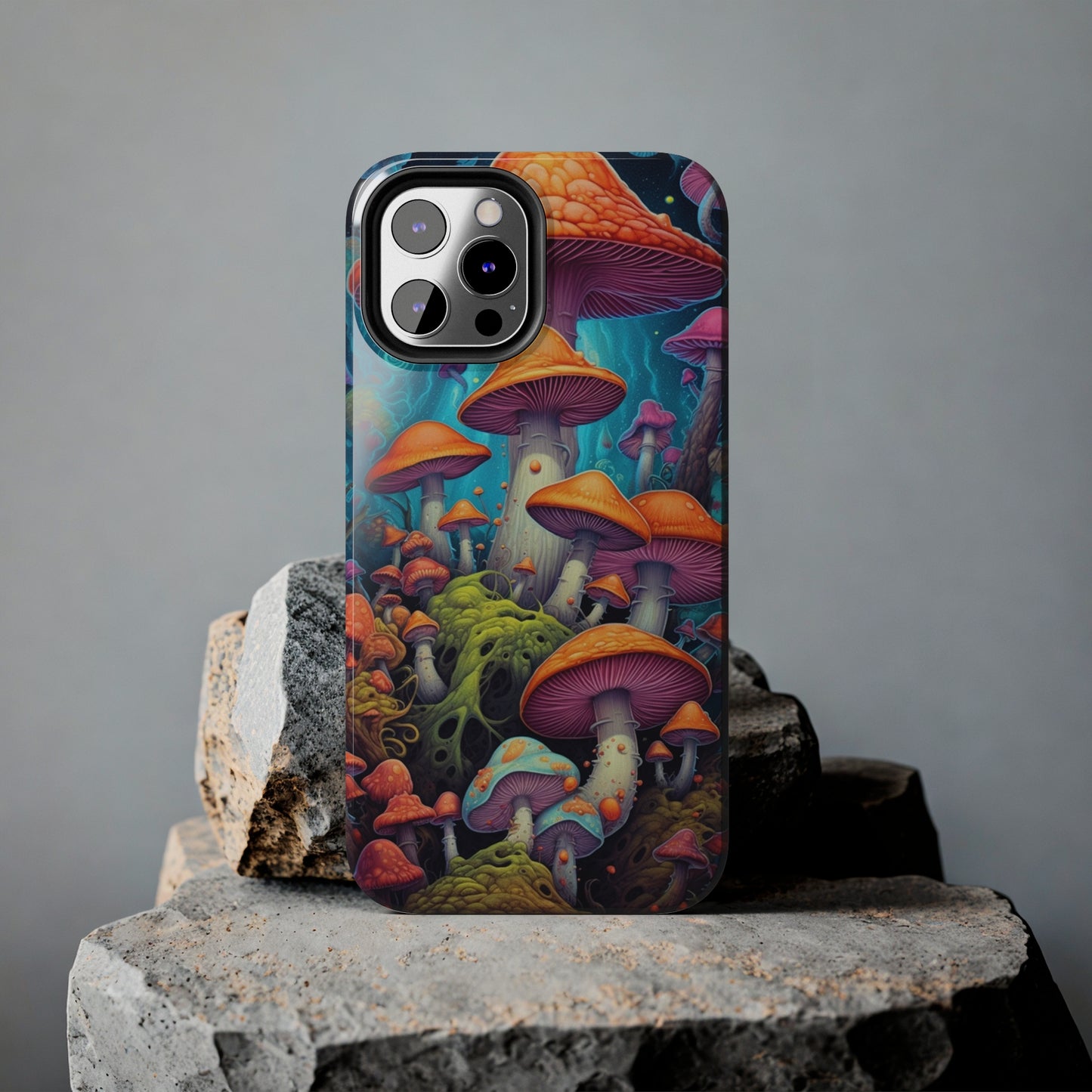 Trippy Magic Mushroom Tough iPhone Case | Embrace the Psychedelic Enchantment