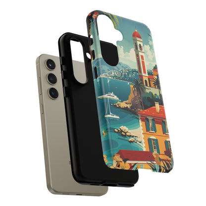 Midcentury French Riviera Landscape Painting Phone Case