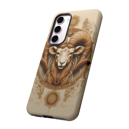 Aries Astrology Stained Glass Phone Case