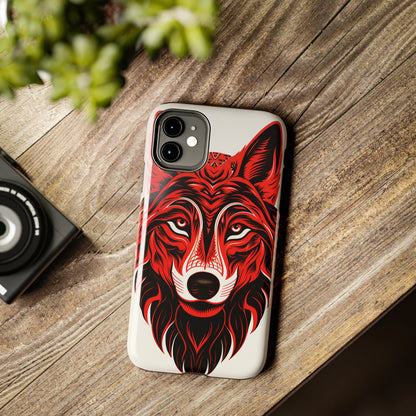 Mystic Echoes: Native American Tribal Wolf | Cultural Heritage iPhone Case