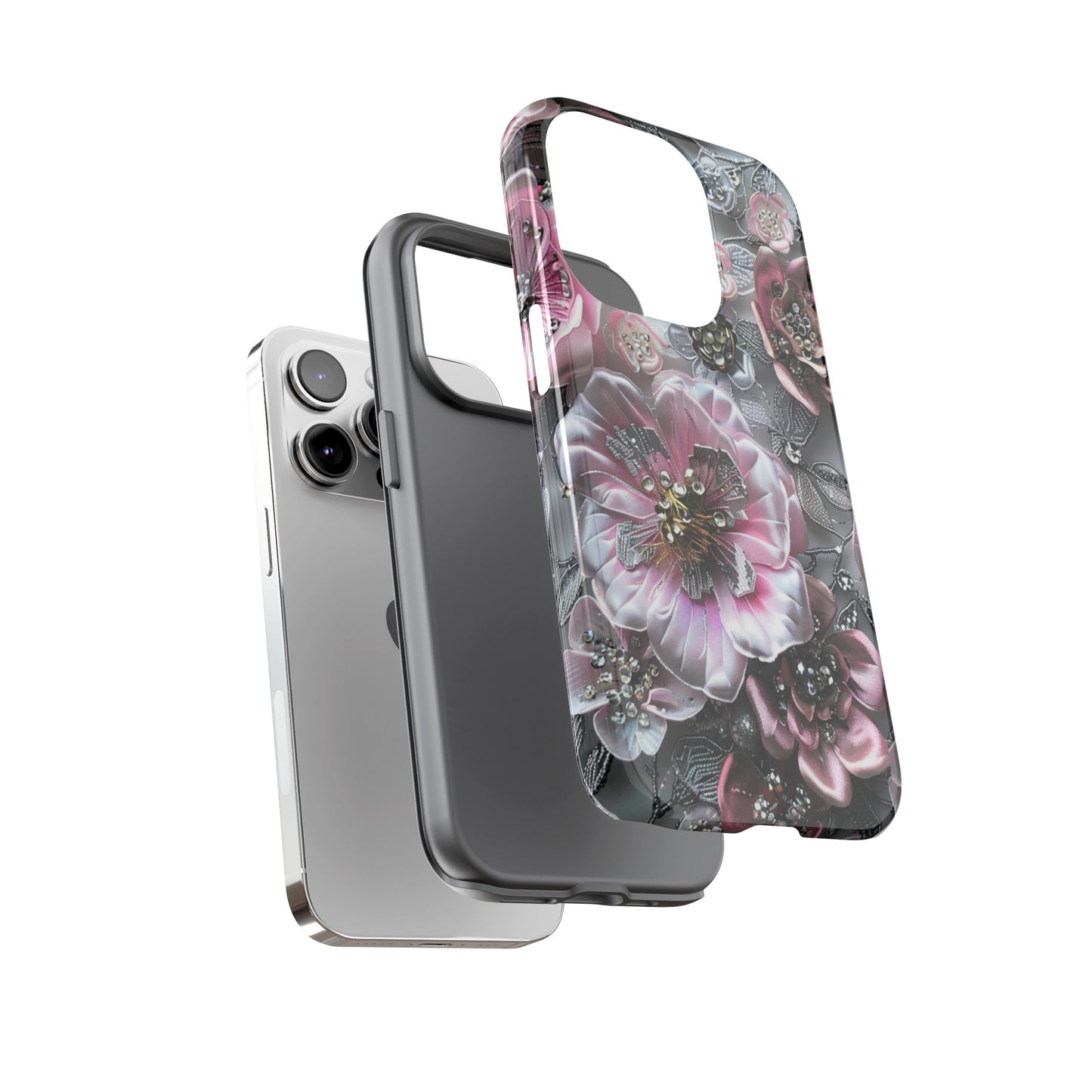 Coquette Aesthetic Floral Art iPhone 15 Case