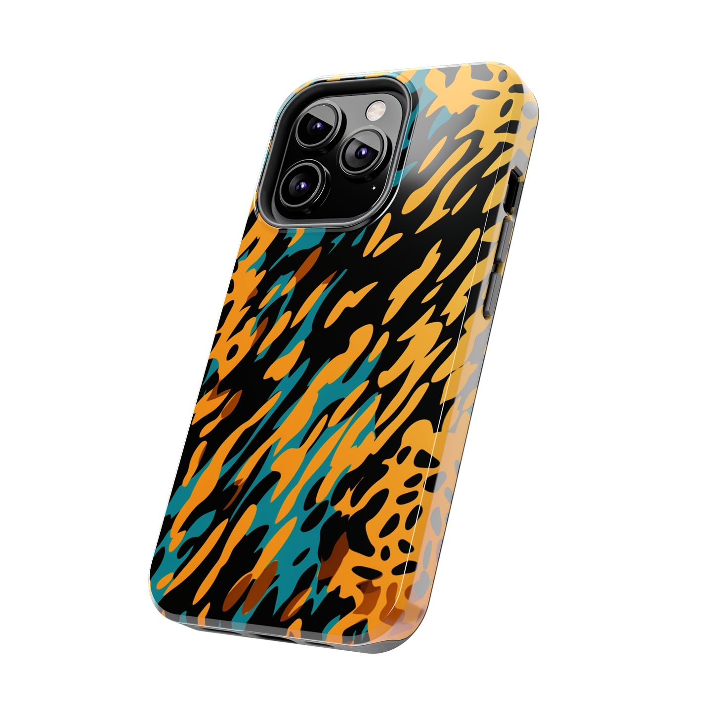 Luxury Leopard & Retro Magic Zebra: The Ultimate Wild Duo iPhone Case