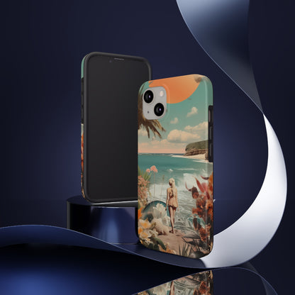 A Day at the Beach iPhone Tough Case | Embrace the Serenity of Coastal Living with Reliable Protection