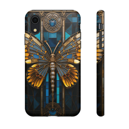 Stained Glass iPhone Butterfly Floral Aesthetic Art Nouveau