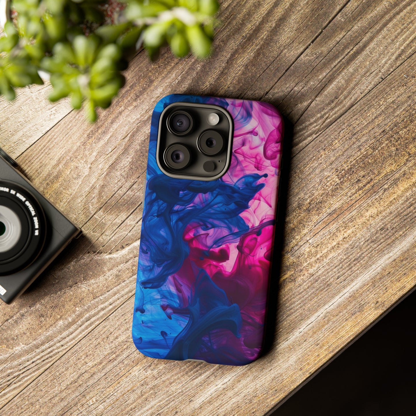 Magenta and Blue Color Explosion Phone Case