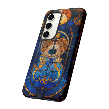 Gemini Astrology Stained Glass Phone Case