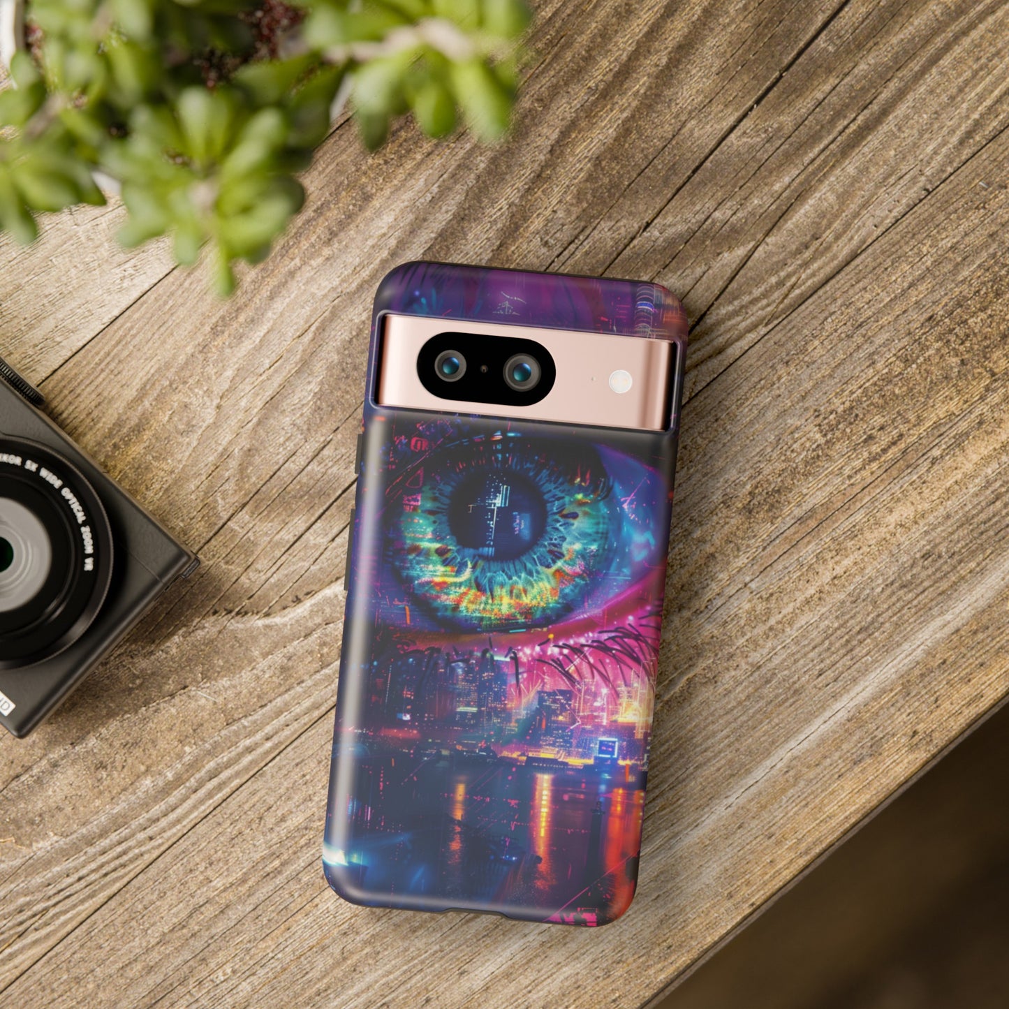 Eye of the Beholder Cyberpunk Art Phone Case