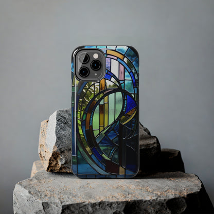 Stained Glass Floral: Art Deco Delight | Boho Chic Tough Case for iPhone & Samsung Galaxy Models