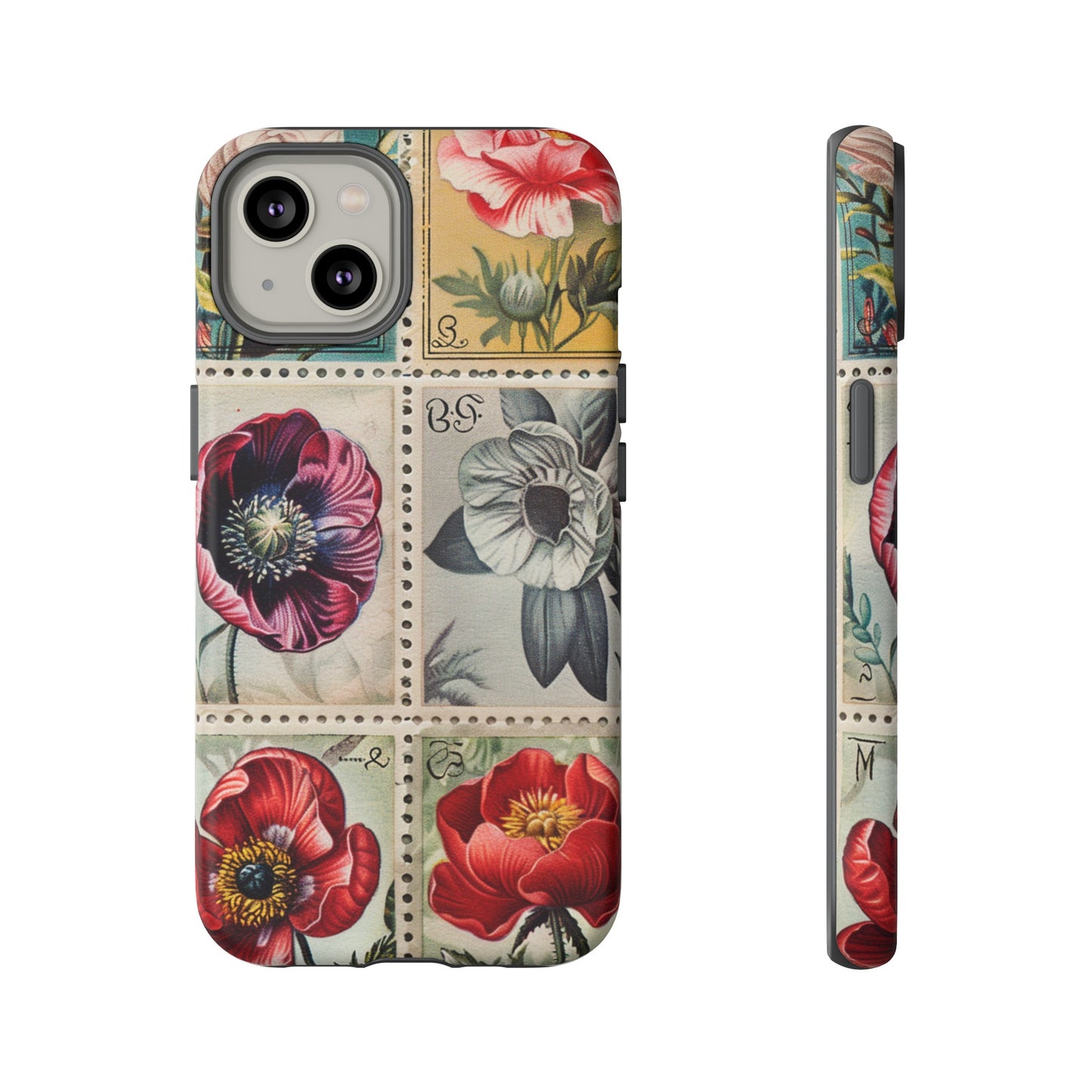 Vintage Floral Stamps Phone Case