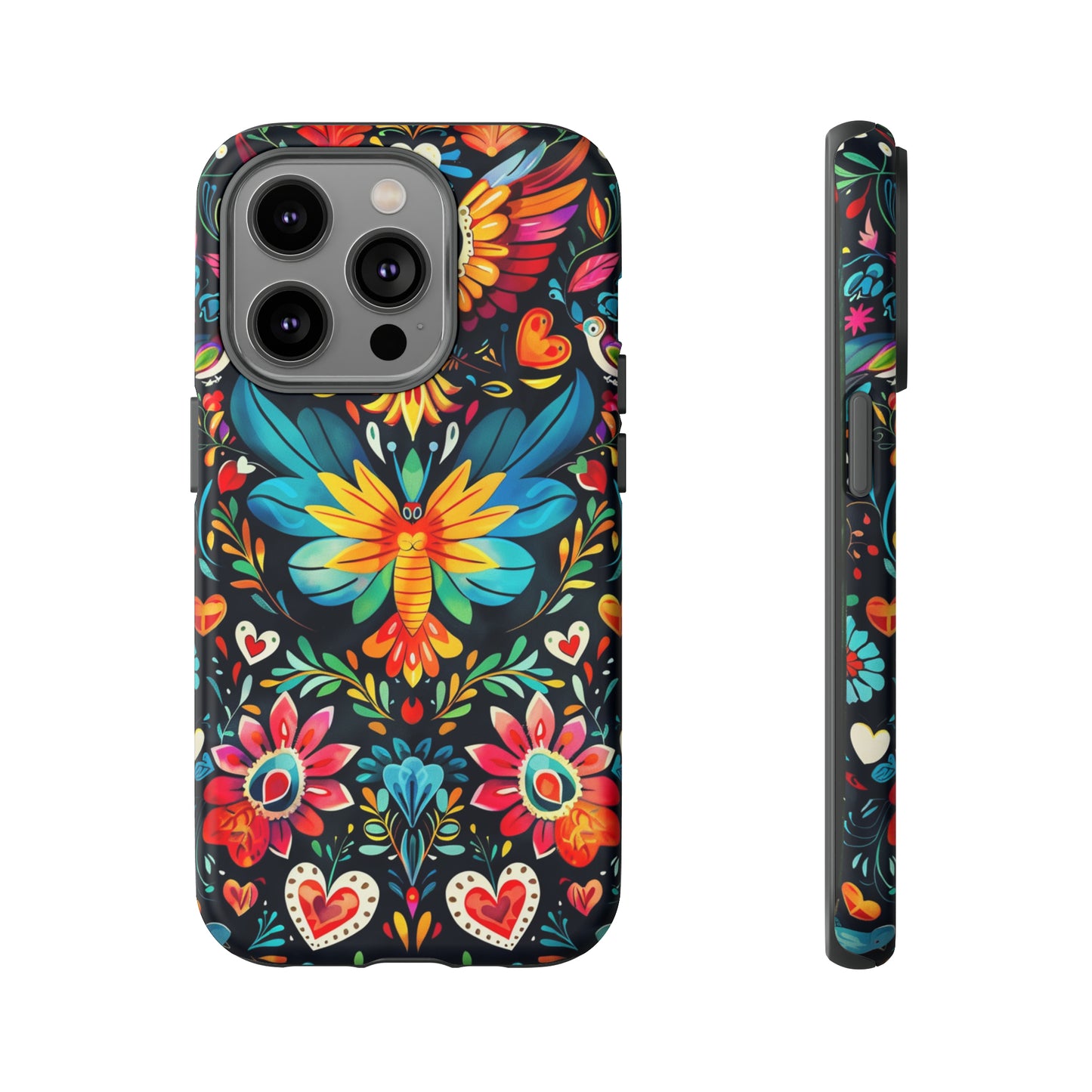 Floral Explosion Magic Hearts Phone Case