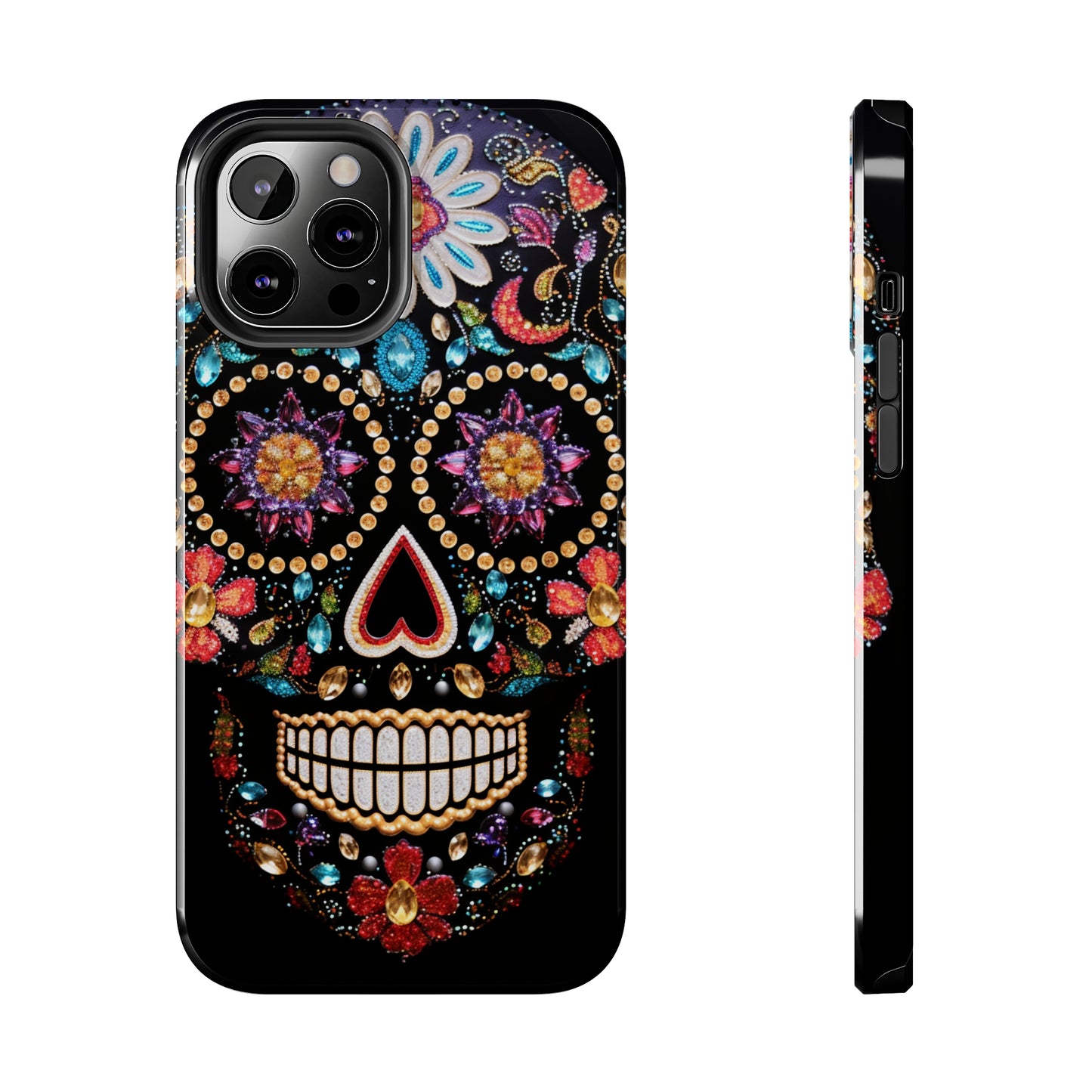 Sugar Skull iPhone Case | Dia de los Muertos Design for Apple iPhone | Halloween Aesthetic