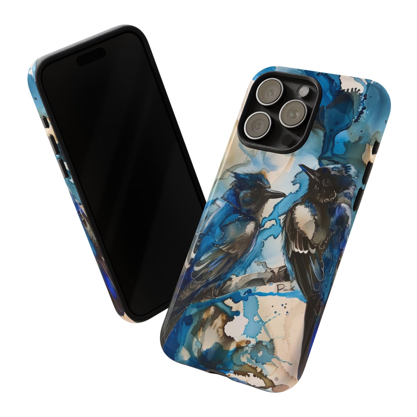 Blue Bird Watercolor Phone Case