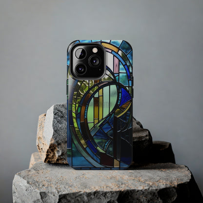 Stained Glass Floral: Art Deco Delight | Boho Chic Tough Case for iPhone & Samsung Galaxy Models