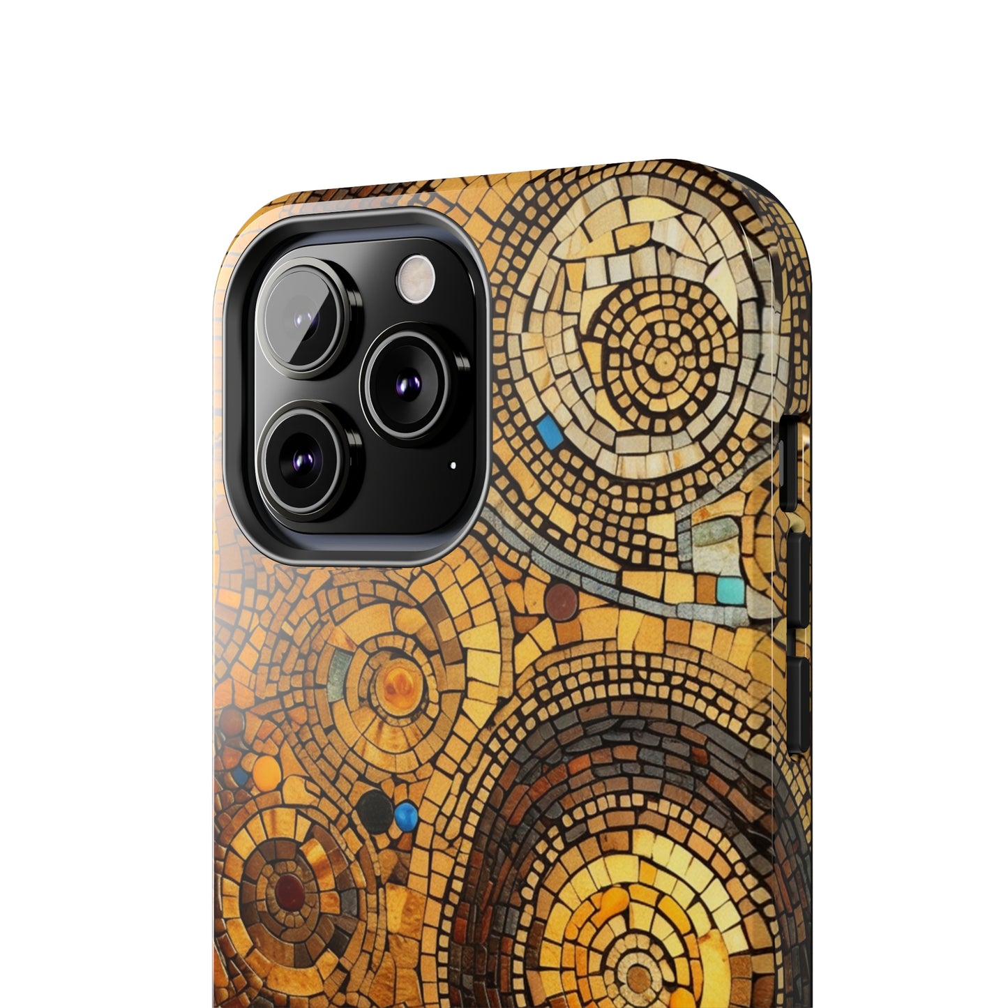 Golden Spiral Tile iPhone Case | Add Glamour and Elegance to Your Device