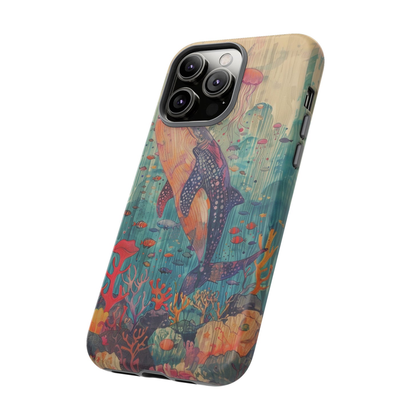 Whale Shark, Turtle, Manta Ray Phone Case