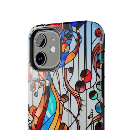 Golden Era Elegance: Art Deco Stained Glass iPhone Case | Vintage Glamour in Modern Protection