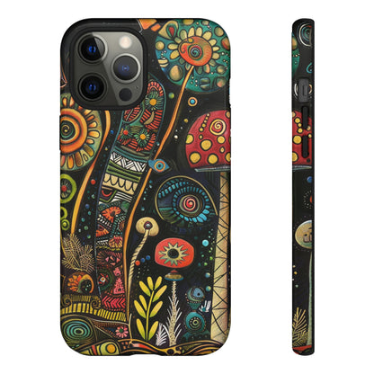 Retro 1960s Psychedelic Flowers Phone Case