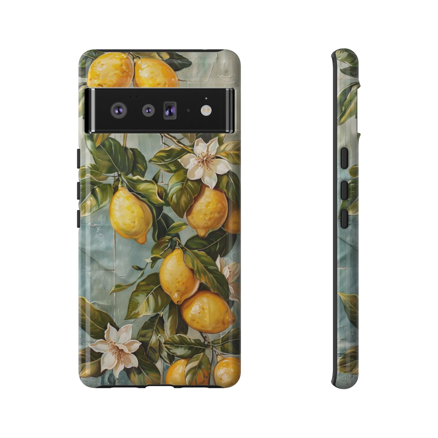 Mediterranean Lemon Tile Oil Painting iPhone 13 Case