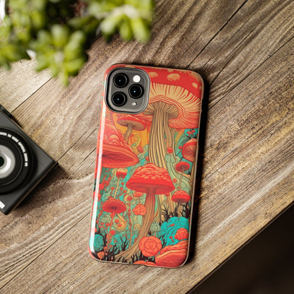 Trippy Magic Mushroom Tough iPhone Case | Embrace the Psychedelic Art