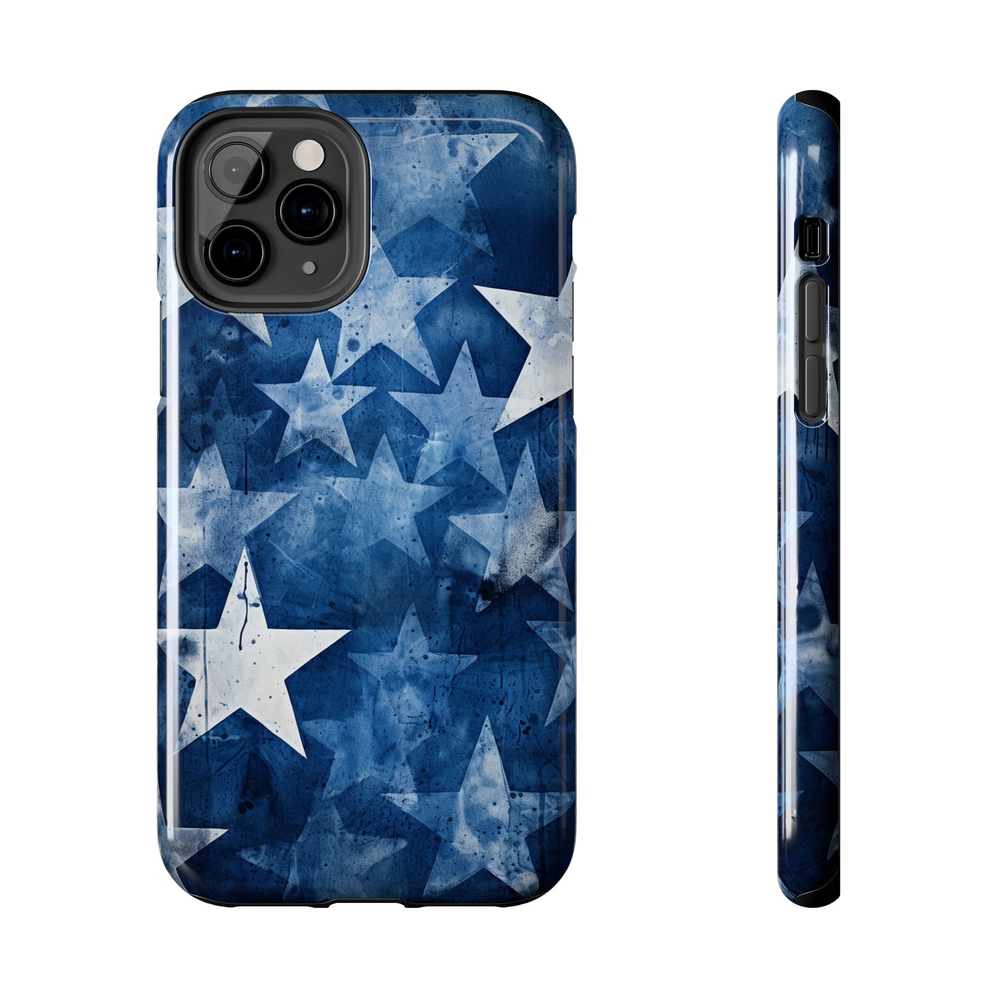 Starry Nights: Denim Dreams | Celestial Star-Patterned iPhone Case