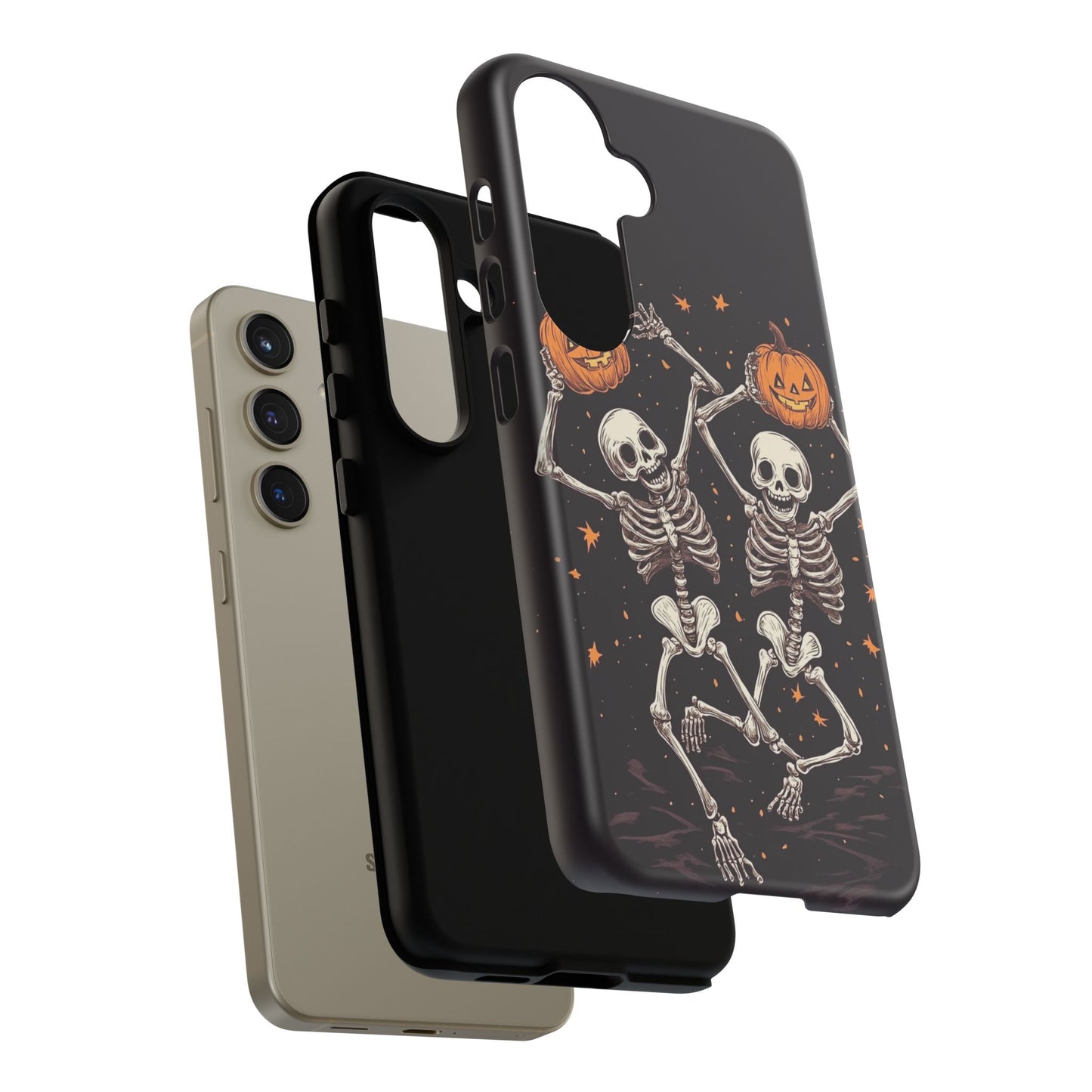 Dancing Skeletons with Jack-o'-Lanterns Phone Cover