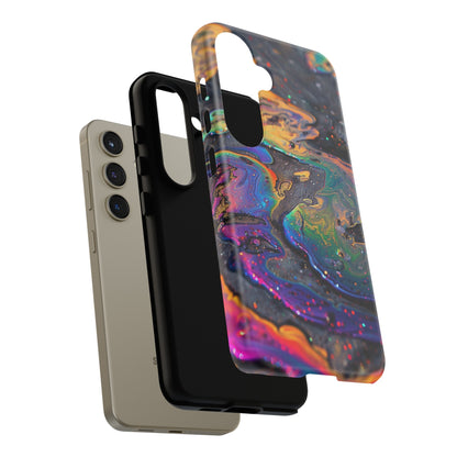 Opalescent Marbled Holographic Print Phone Case