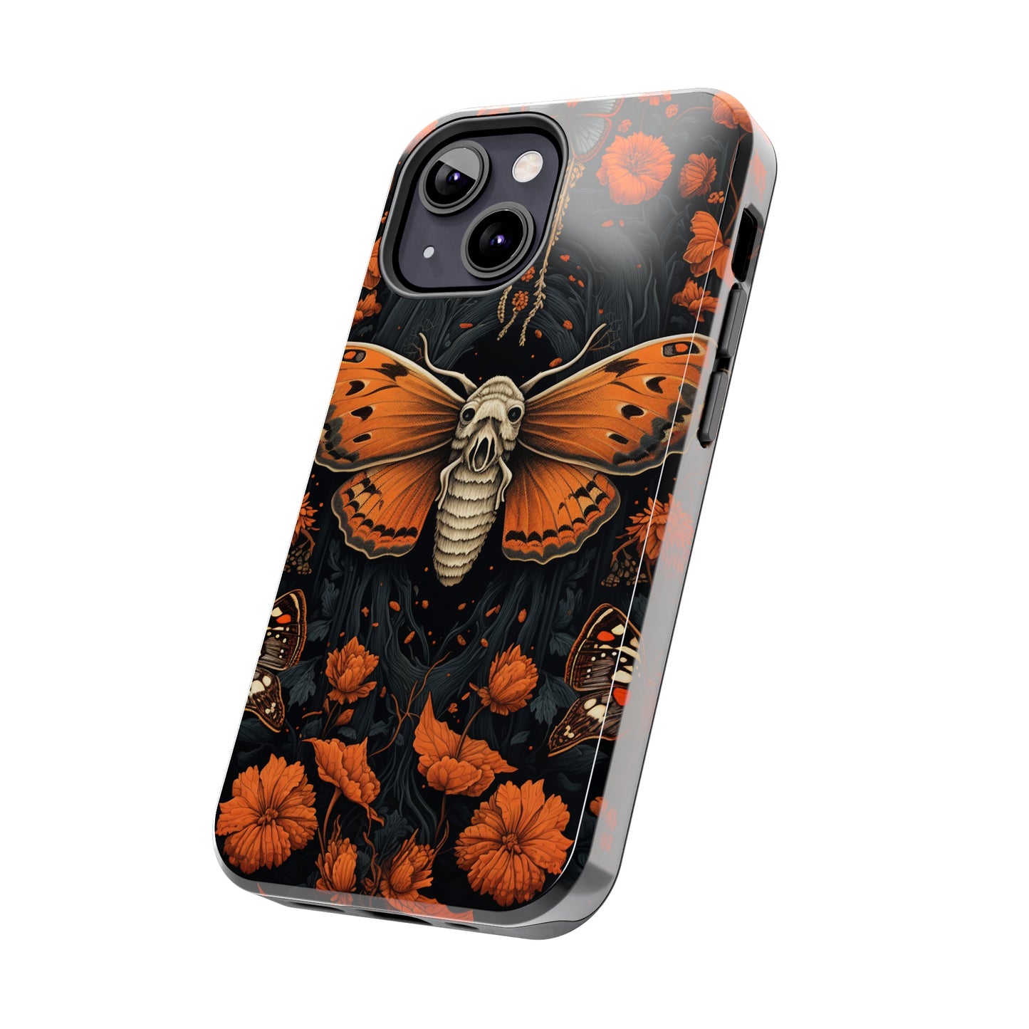 Eerie Elegance: Halloween Goth Moth Apple Phone Case | Dark Enchantment iPhone Case