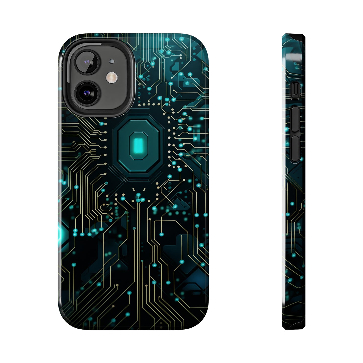 Neon Nexus: Cyberpunk Circuit Board | Futuristic Tech-Inspired iPhone Case