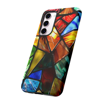 Color Explosion Abstract Stained Glass Phone Case