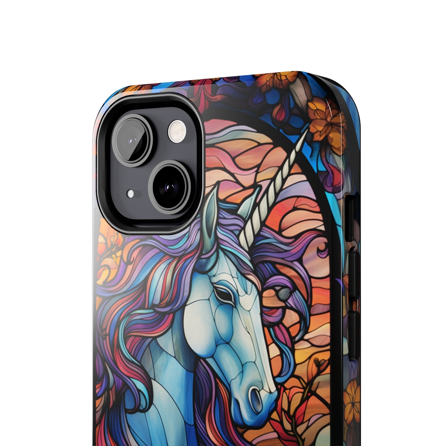 Unicorn Stained Glass iPhone Case | Mythical Beauty and Device Protection