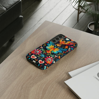 Floral Explosion Magic Hearts Phone Case