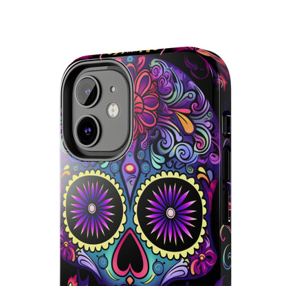 Sugar Skull iPhone Case | Dia de los Muertos Tough Case for iPhone 11, 12, 13