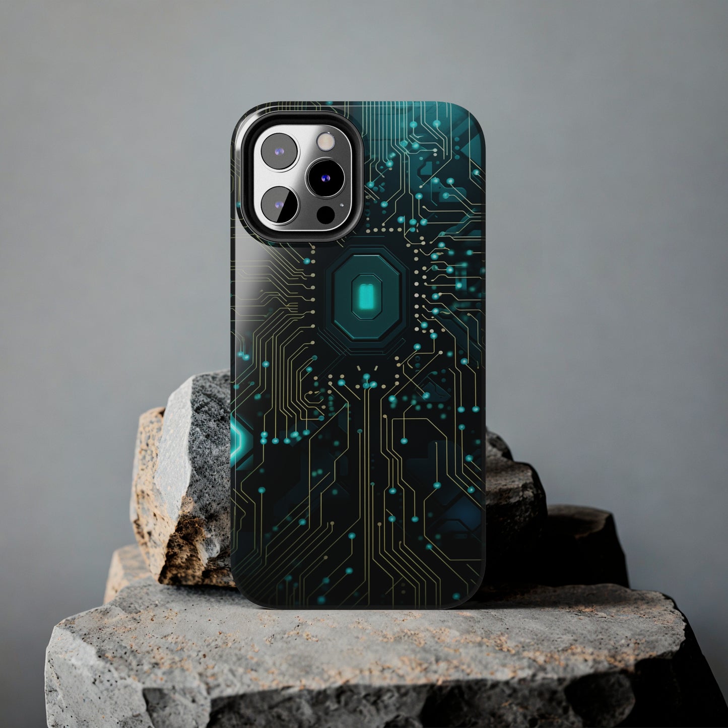 Neon Nexus: Cyberpunk Circuit Board | Futuristic Tech-Inspired iPhone Case