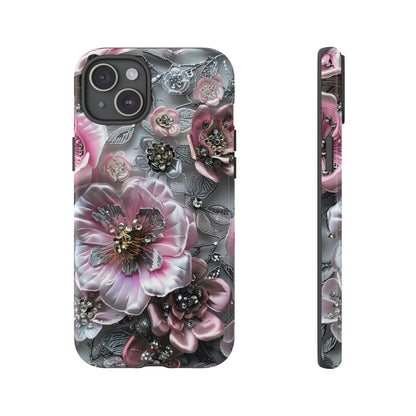 Coquette Aesthetic Floral Art iPhone 15 Case