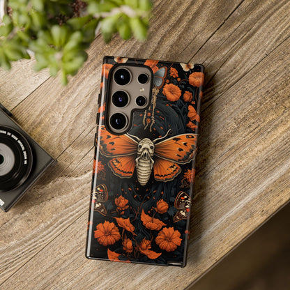 Eerie Elegance Halloween Goth Moth Phone Cover